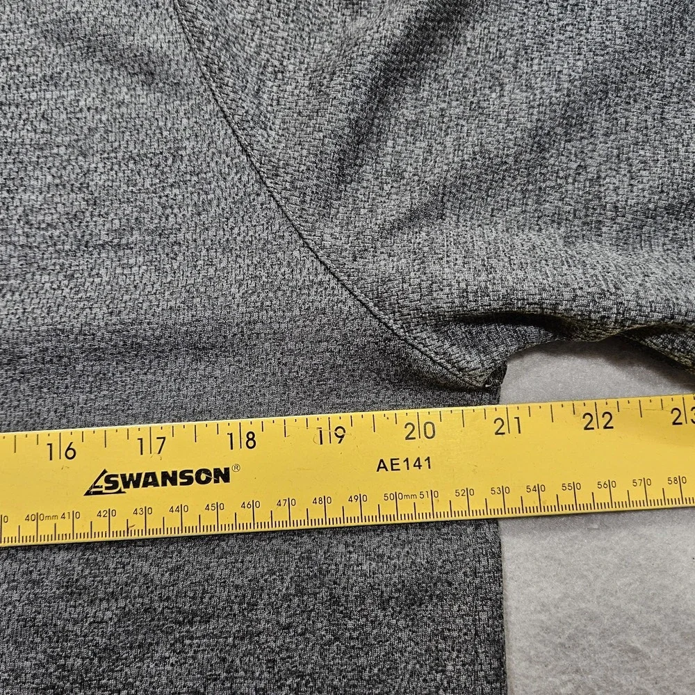 Adidas Heavy Knit Athletic T Shirt Mens Medium Charcoal Gray Raglan Sleeve